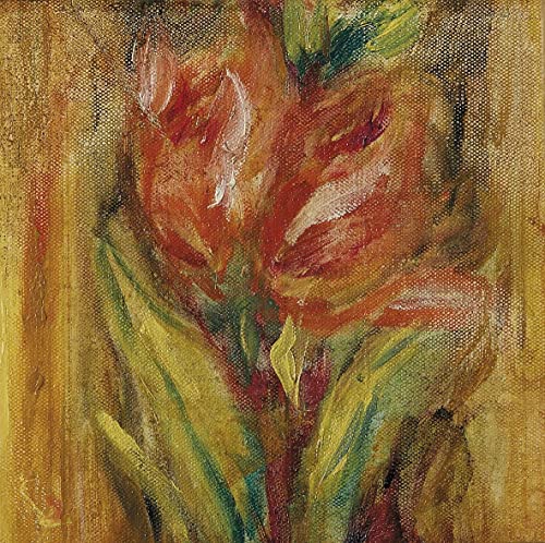 Impression sur Toile Tulipes Pierre Auguste Renoir Modern Peinture 60x90cm