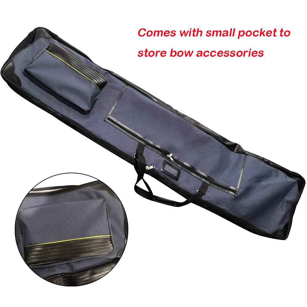 AMEYXGS Sac d'arc Classique de tir à l'arc étui à Arc Long 65/67 Pouces Sac à Arc en Tissu Oxford Support pour flèches et Accessoires