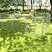FIVMEN Outdoor Hundezwinger 400x200x150 cm Groß Hundekäfig Hundehütte Hundehaus Verzinkter Stahl mit Abschließbarer Tür Hundezaun Hundeauslauf Draußen