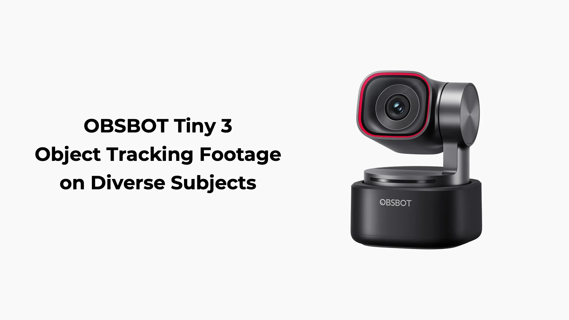 Amazon.com: OBSBOT Tiny 3 AI-Powered Spatial Audio 4K Webcam, AI