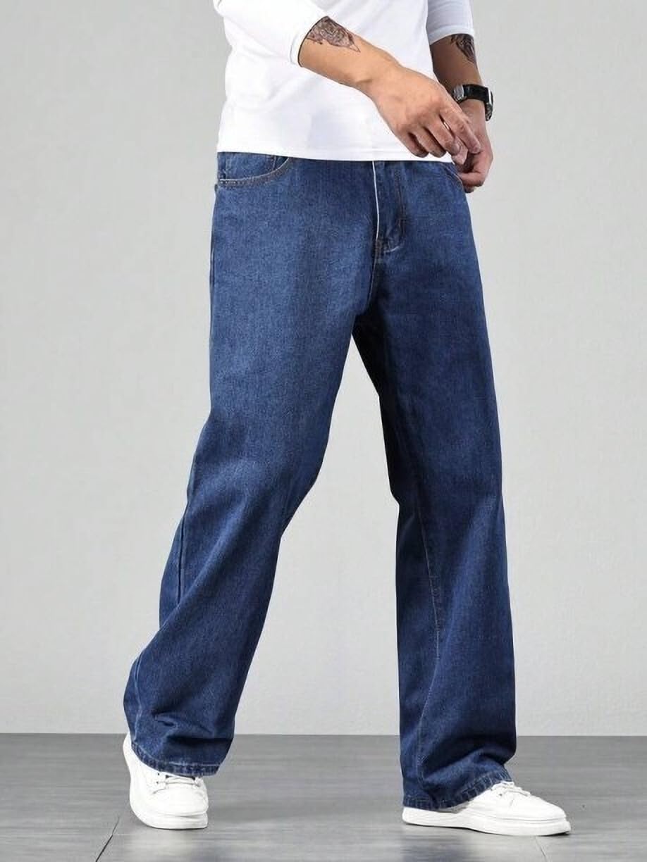Boot Leg Mid Rise Dark Blue Men Denim Jeans (BTL-PDG-08-101)-image-11