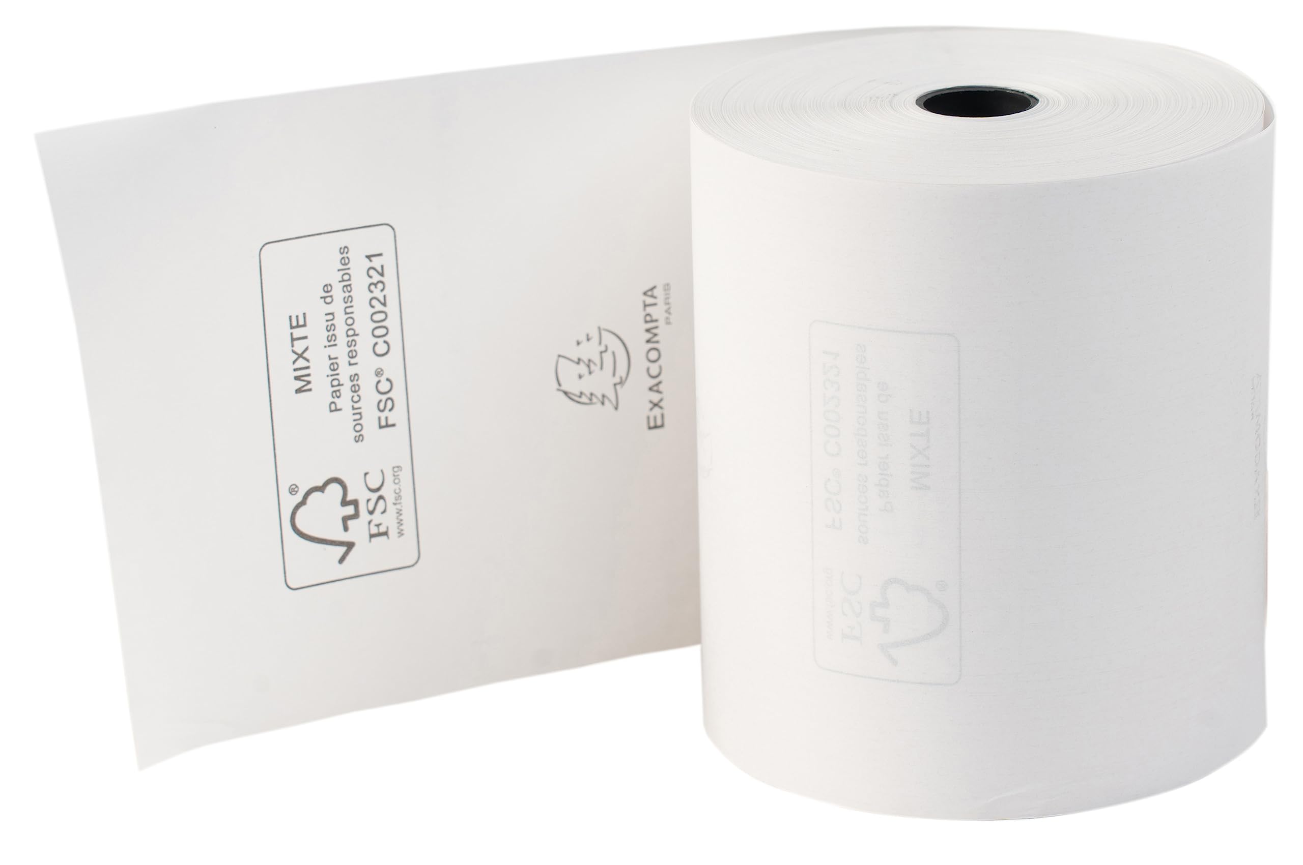 Exacompta Till Roll 80 Mm X 70 Mm X 12 Mm X 72 M 48 Gsm White Pack Of 48