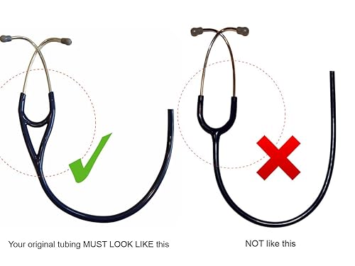 Miniatura 2 de (estetoscopio binaural) Tubo de repuesto de Reliance Medical para estetoscopio Littmann Cardiology III - TUBO (AZUL MARINO)