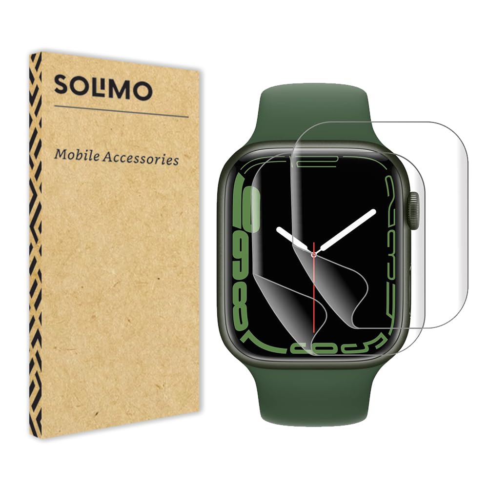 Amazon Brand - Solimo [Pack 2 for Iwatch Series 8 / Series 7 45Mm Screen Guard Scratch Guard Compatible for Apple Watch Series 8/7 - Hd Clear - Bubble-Free (Pack of 2, 45Mm) - Tempered Glass-picture-10