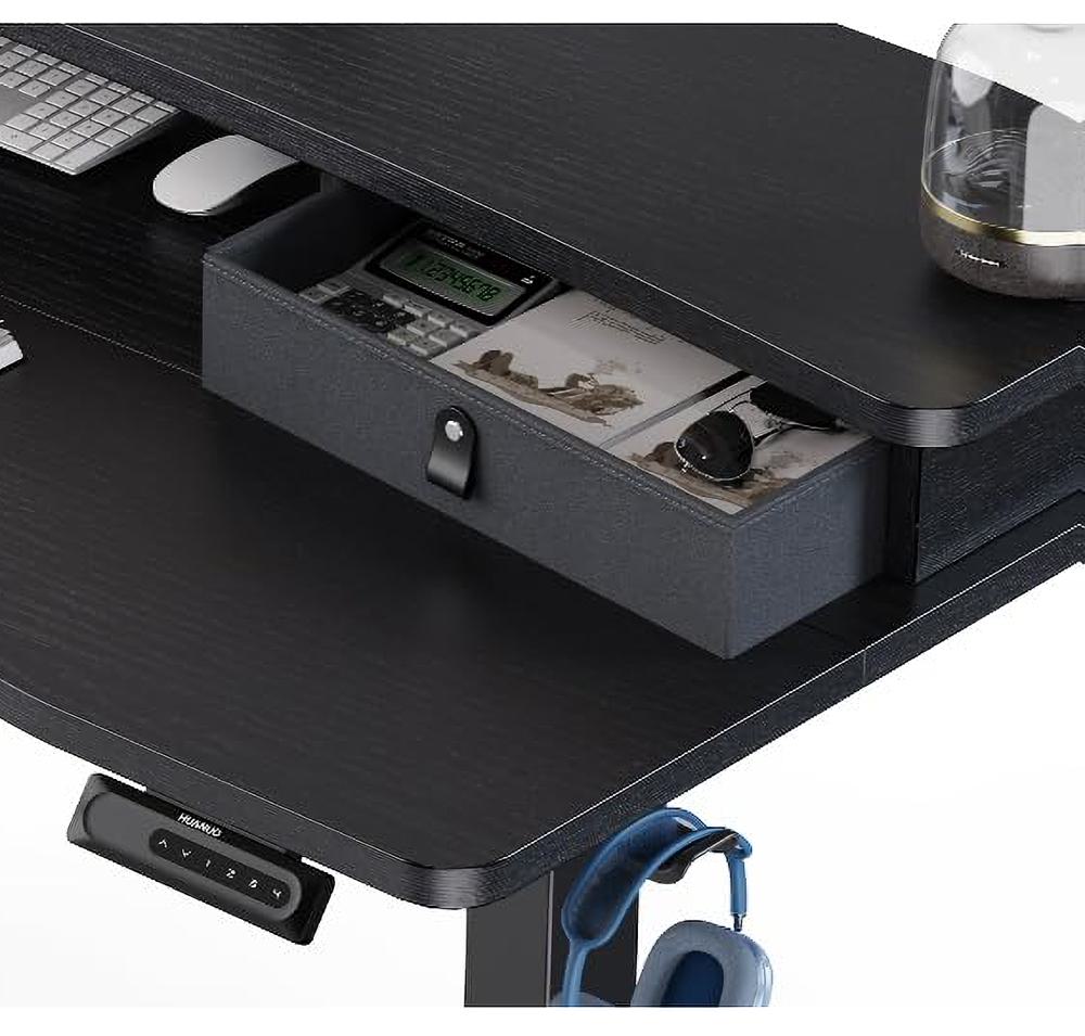 Amazon.com: HUANUO 55″ x 26″ Electric Standing Desk with 2 Drawers