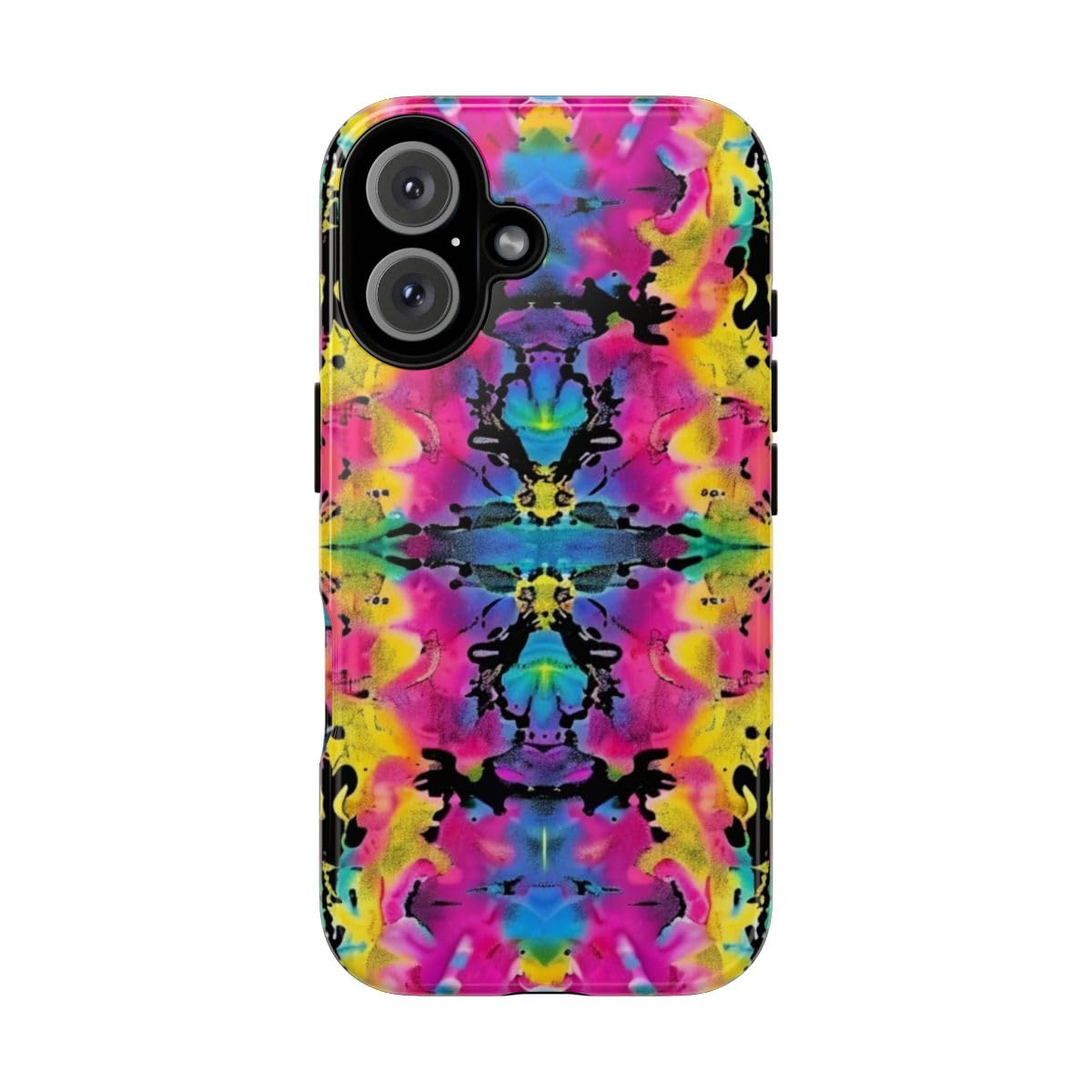 Coque iPhone 16 multicolore rigide brillante protection design - 5
