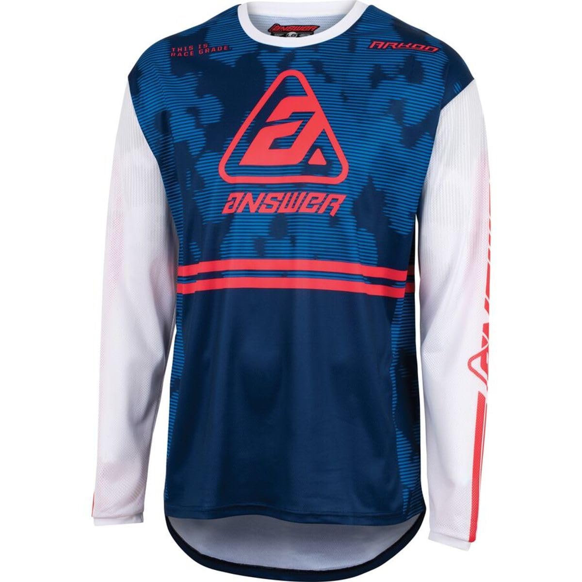 Answer Racing 447375 Men's A23 Arkon Trials Jersey: Blue/White/Red, M