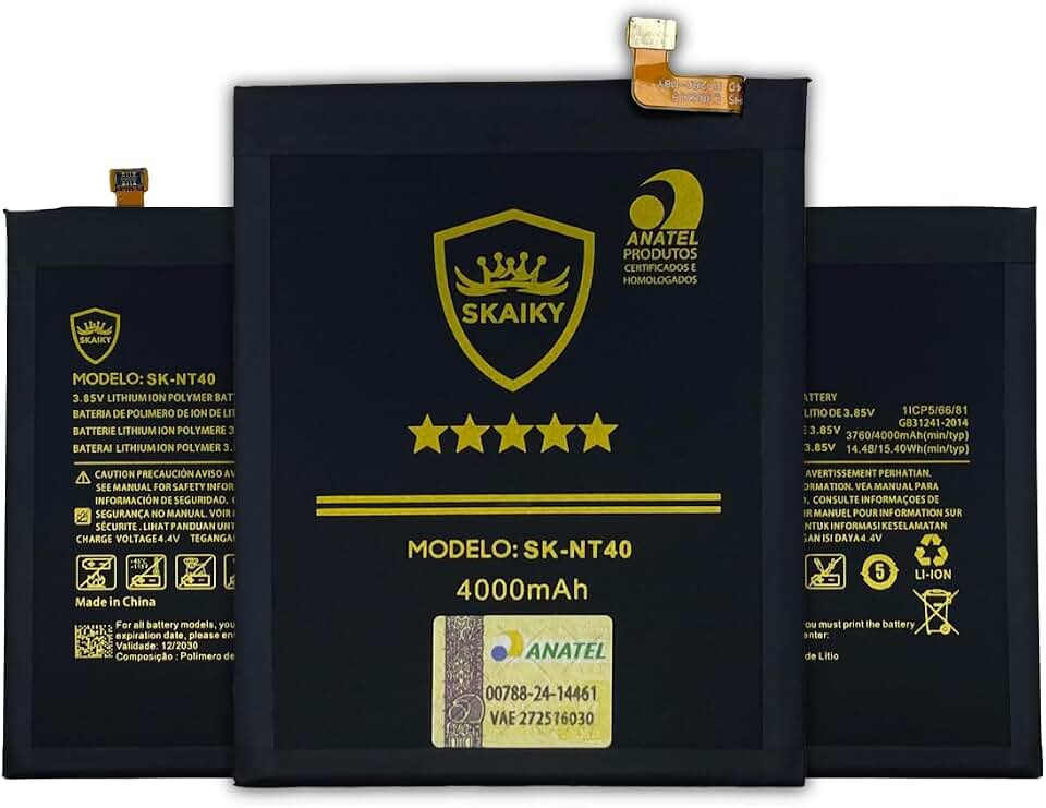 Bateria NT40 compatível com moto E20