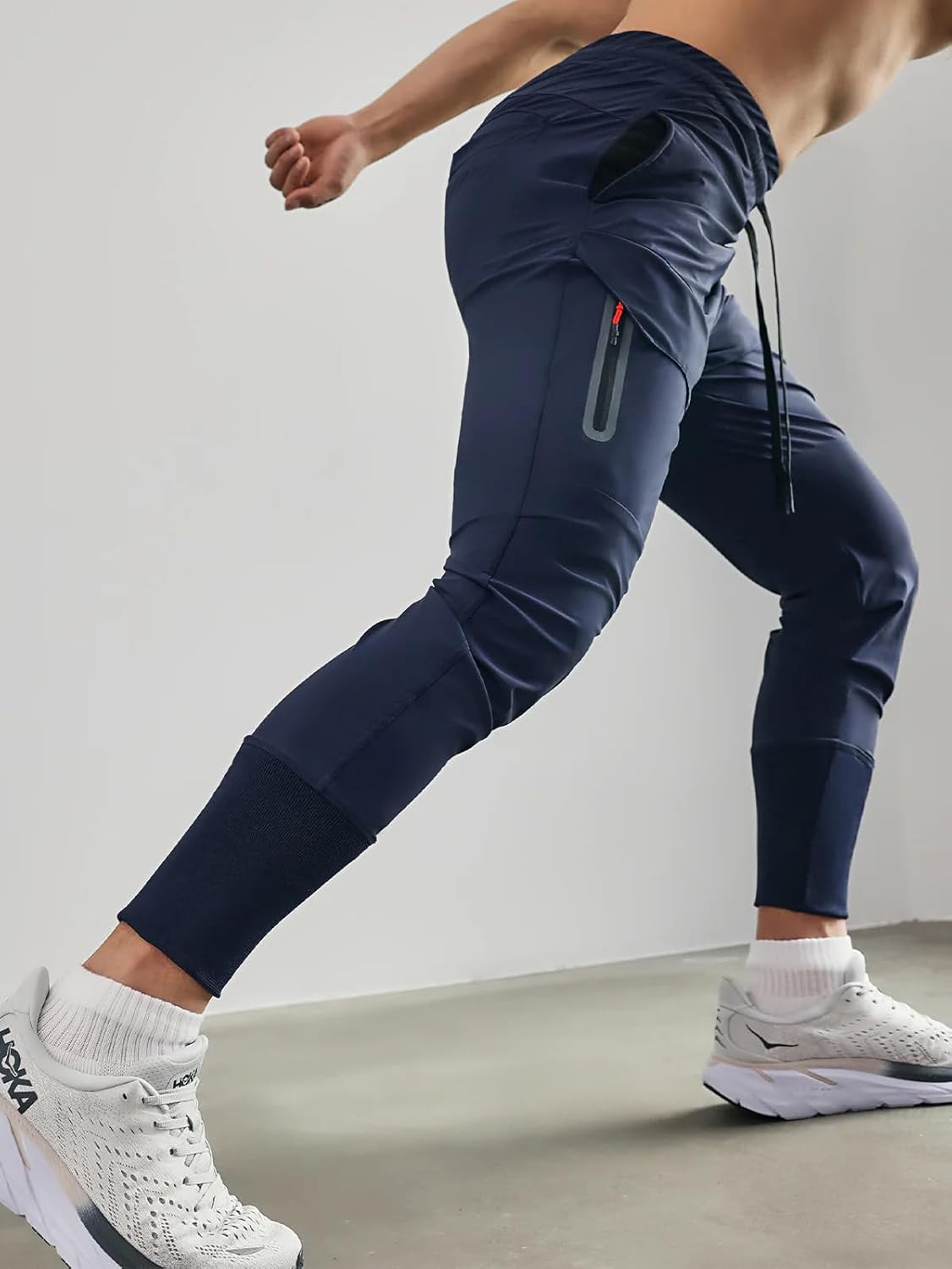 AHA SELECTED Men's Sweatpants Stay Cool High Rib Cargo Jogger Athletic Pants Fitness Running - Image 6