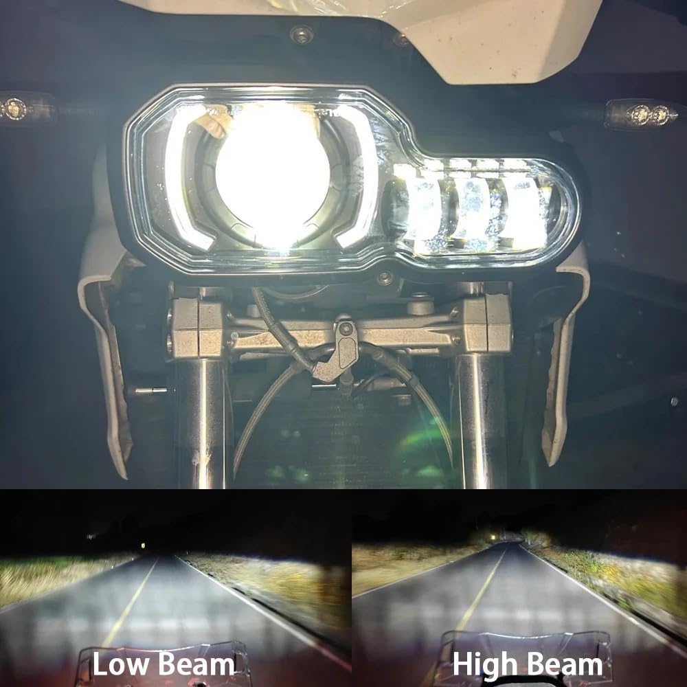 Reflektory motocyklowe Pasuje do Bmw F800GS F800R F700GS F650GS 2006-2018 Motorrad lampa czołowa reflektor LED reflektor
