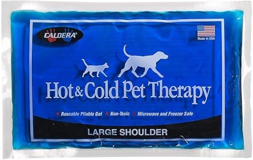 Caldera Pet Therapy - Paquete de gel para hombro, grande, azul