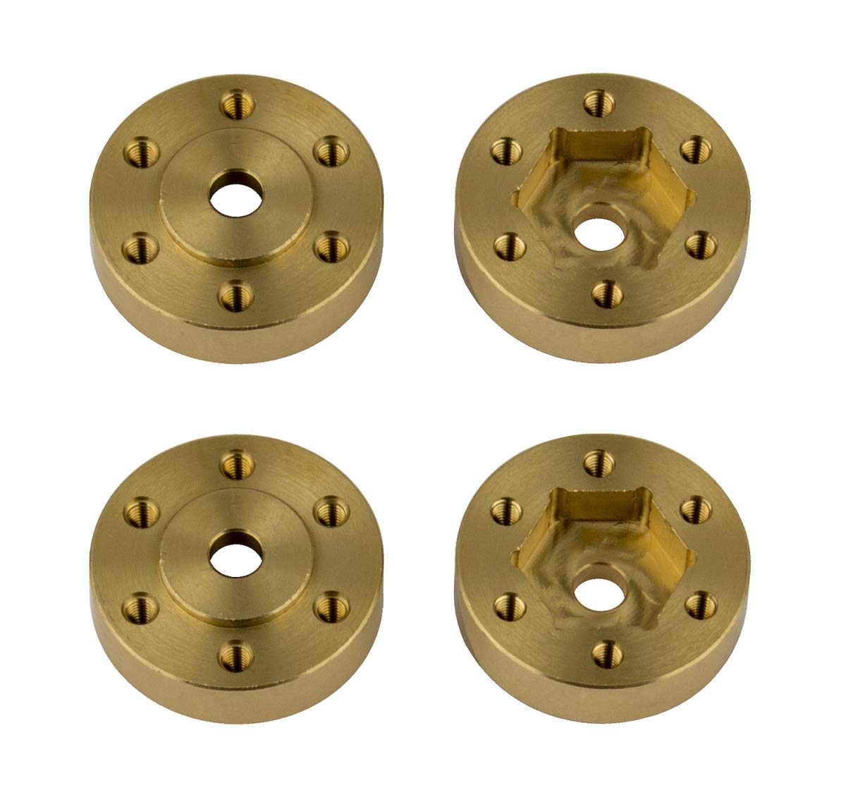 Team Associated FT Enduro Beadlock Hex Adapters Brass ASC42104 Electric Car/Truck Option Parts