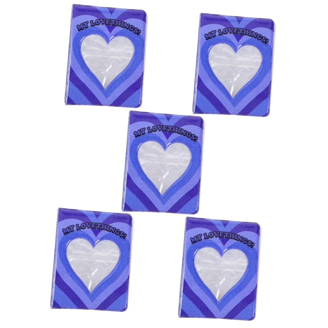 Ciieeo 5 Piezas Álbum de Fotos Forma Decorativo y Portátil Guardar de Bodas y Cumpleaños Álbum de Tarjetas DIY Fotos Instantáneas Color
