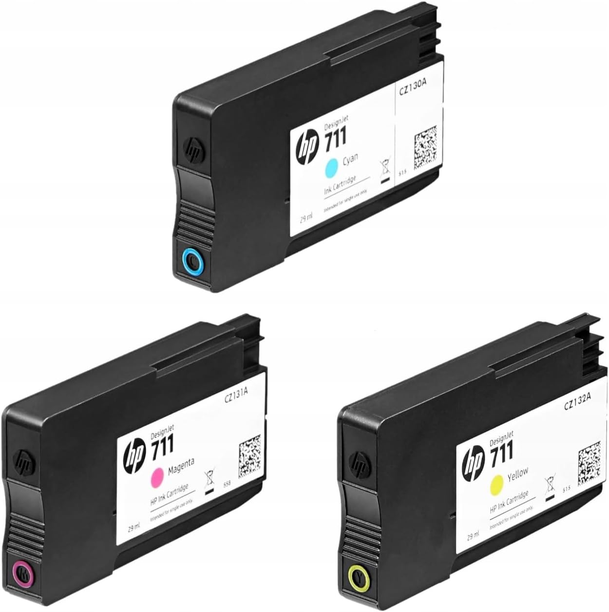 HP 711 29-ml Magenta DesignJet Ink Cartridge, CZ131A 3 Pack! 886112841140 - View #3
