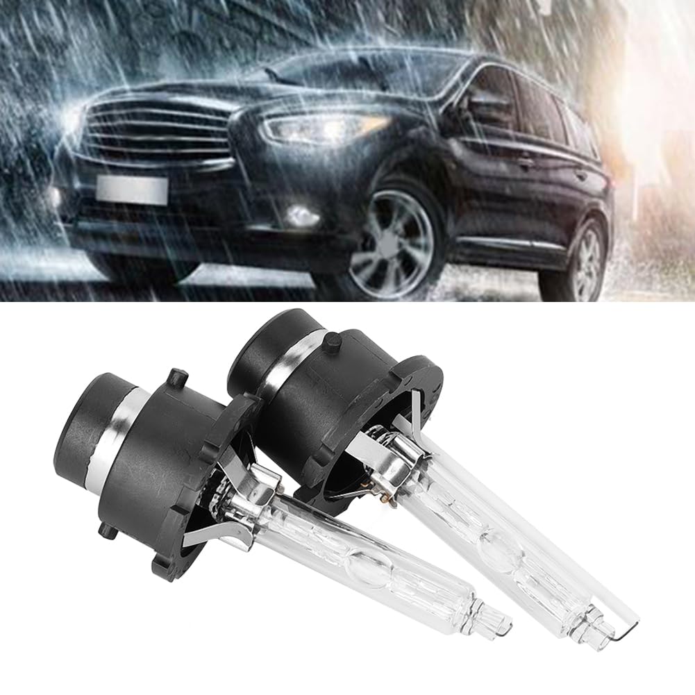 Qiilu 2 szt. D2S 6000K 35W Samochód Zamiennik Safe Bright Xenon Reflektor Żarówka