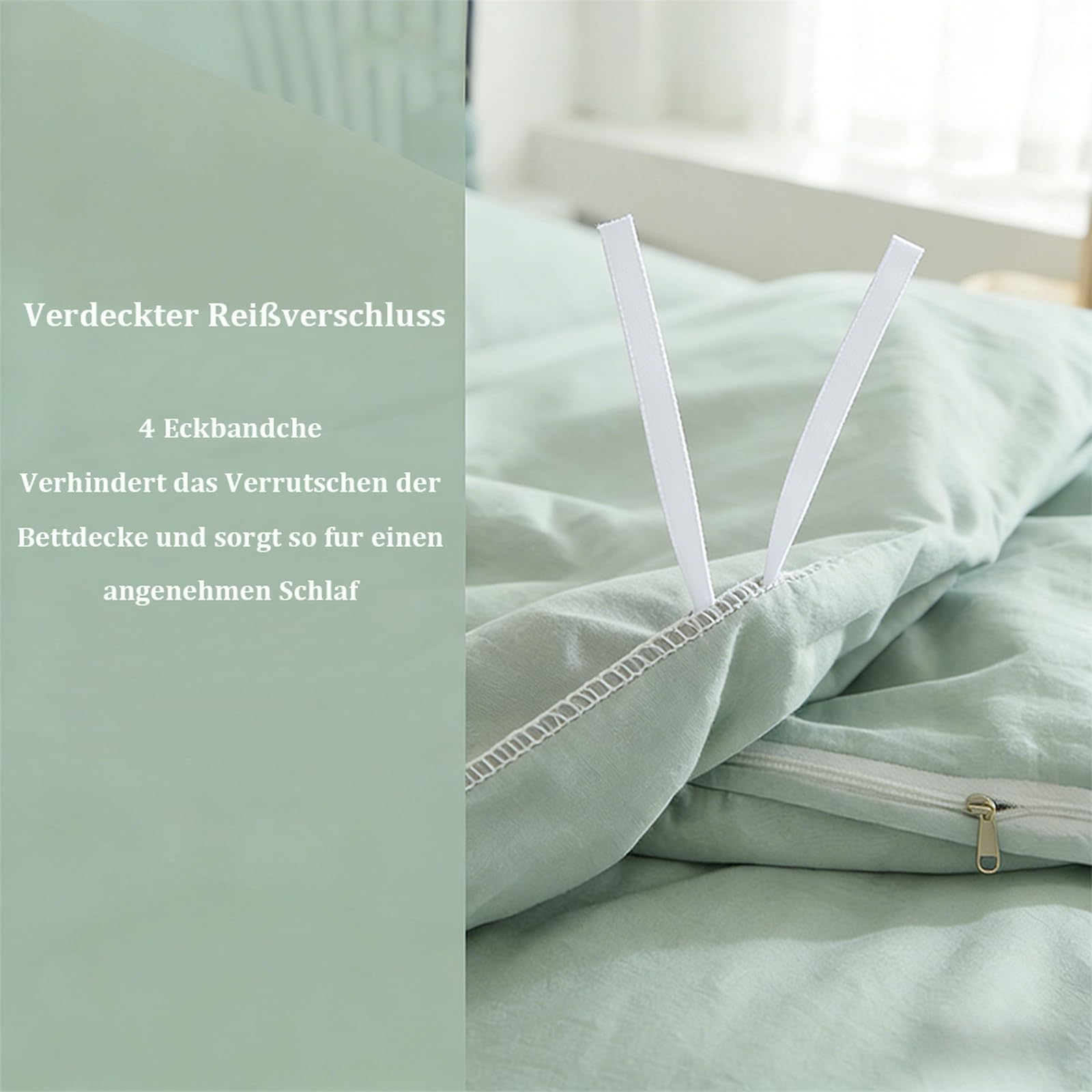 Bettwäsche 180 x 220 cm Doppelbett Bettbezug