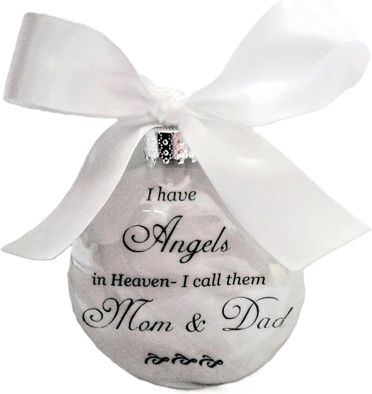 Parents Memorial Christmas Ornament Sympathy Gift I Have Angels in Heaven I Call Them Mom and Dad