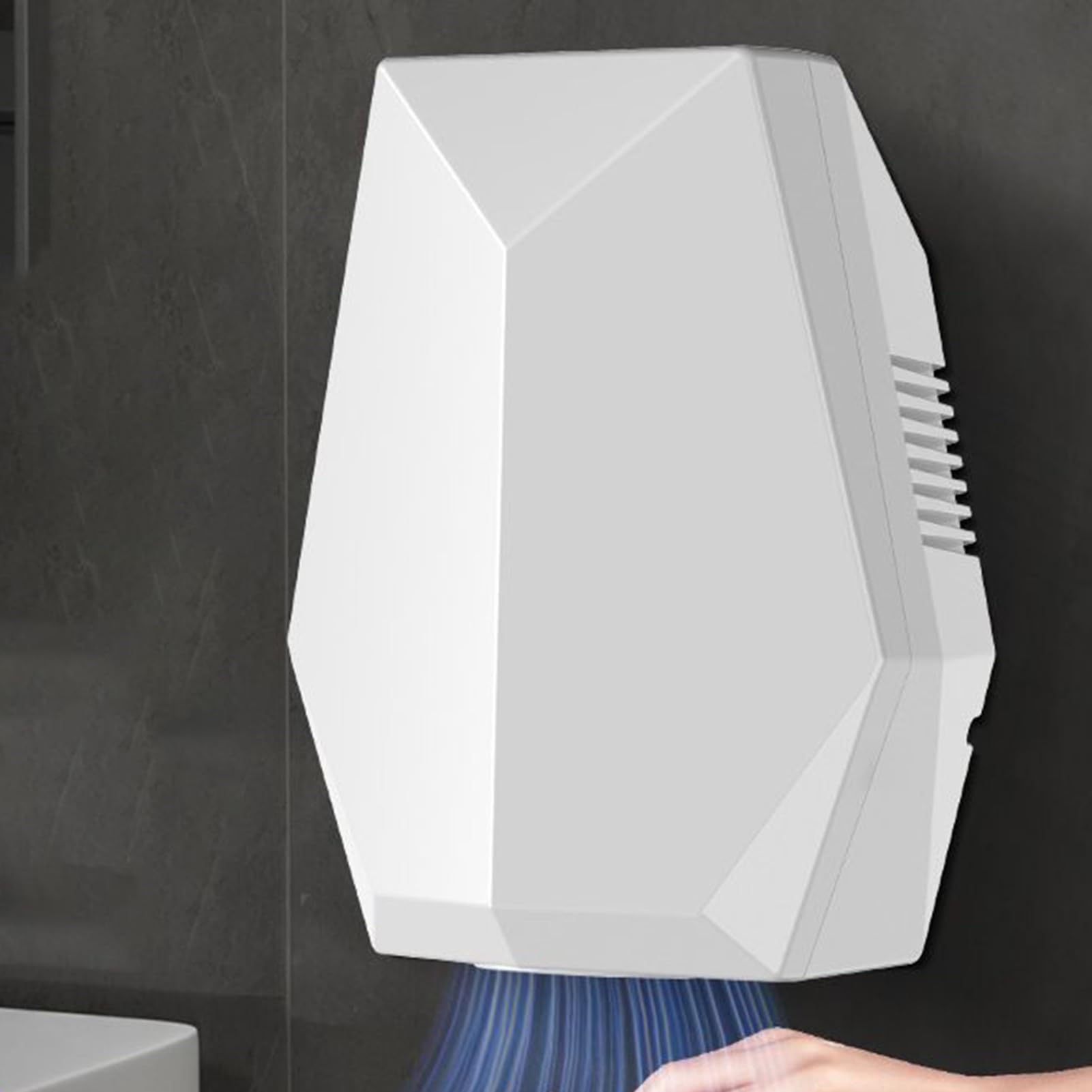 Asciugatore ad Aria Elettrico per Mani Dispositivo Portatile a Parete con