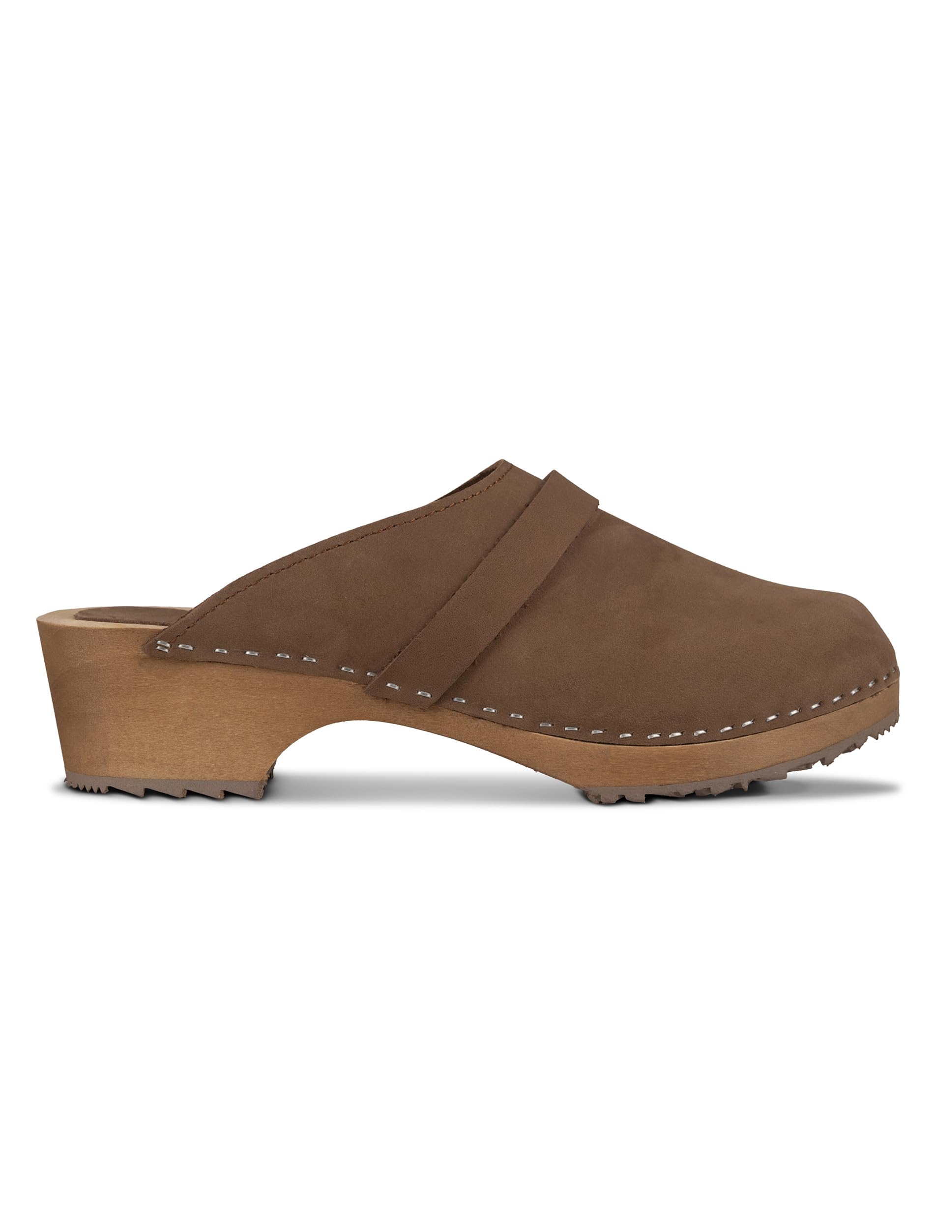 Vivisence Zoccoli Donna Nabuk, Suola in Legno, Punta Chiusa, Slip On Comodi per Uso Quotidiano