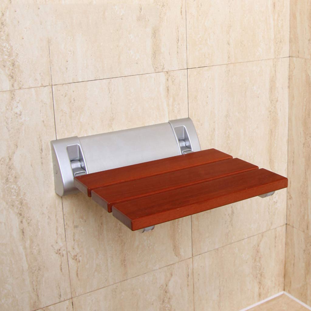 Moderno Asiento de Ducha Plegable Madera Maciza Taburete de Seguridad Silla en el baño Casa Montaje en Pared Banco de Asiento de Ducha Carga de 250 kg. para Ancianos, discapacitados, Adultos