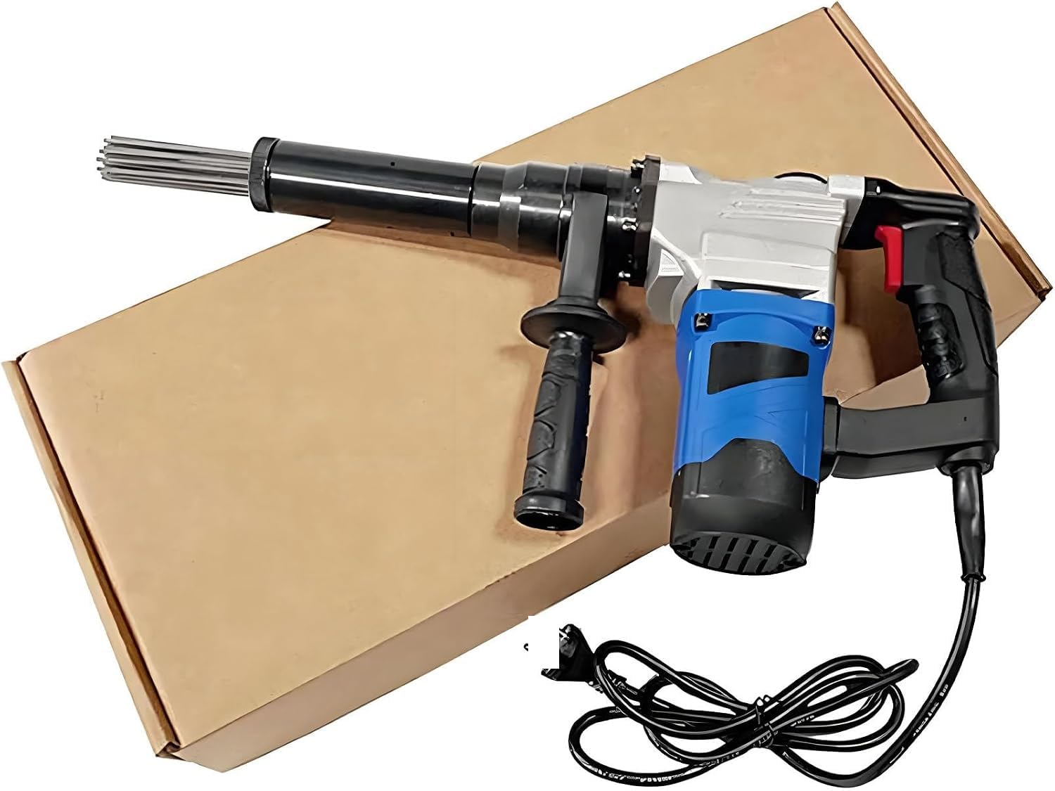 YXYLJOZ Handheld Electric Needle Scalers, Portable Electric Removal Derusting Rust, Gun Marine Needle Machine, Remover Welding Slag Cleaner, Multi-Function Electric Needle Scalers