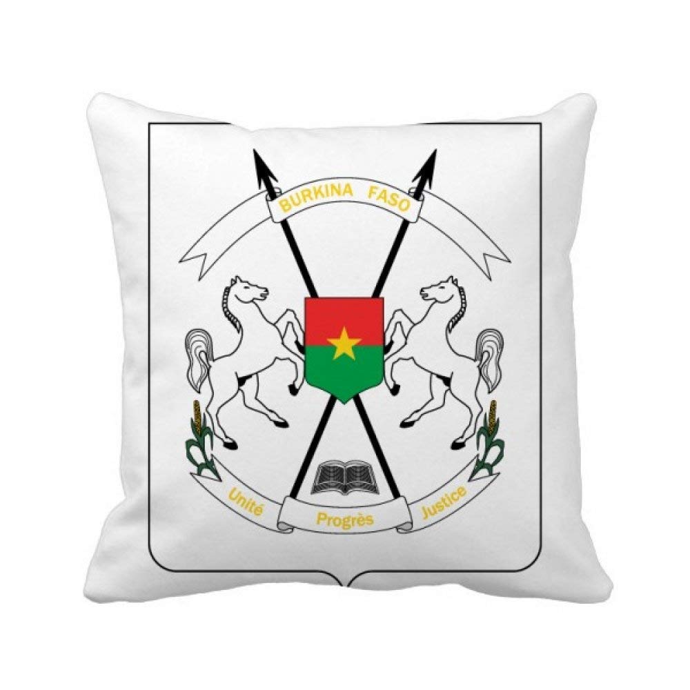 Oreiller Ouagadougou Burkina Faso 40x40 cm, une idée cadeau déco multicolore