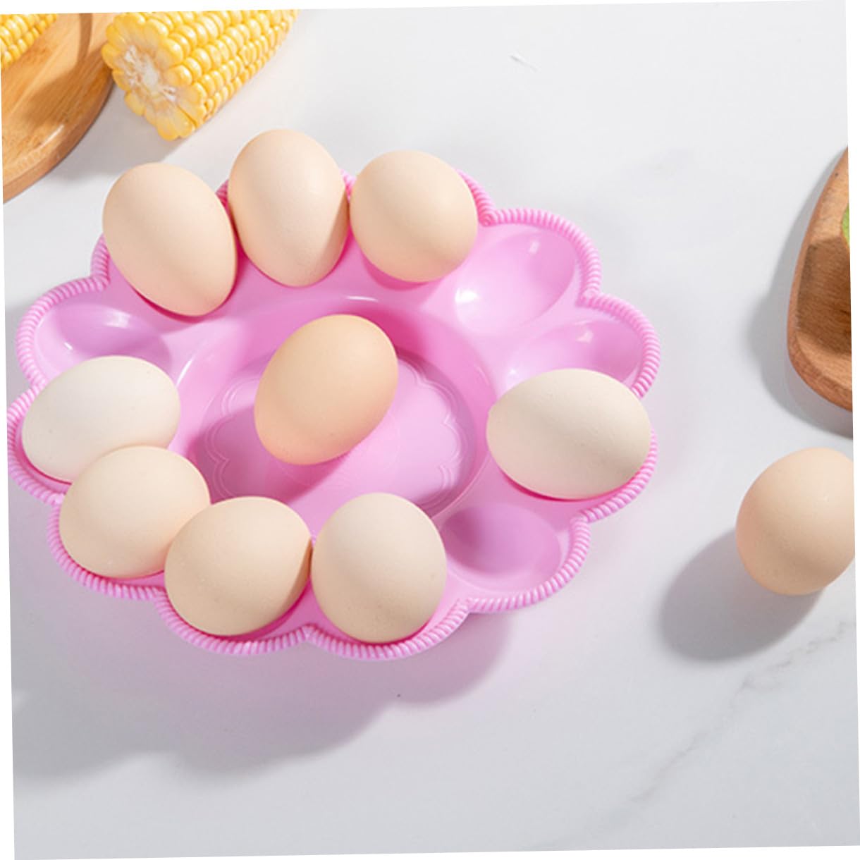 SOLUSTRE 3 Bandejas De Almacenamiento De Bandeja De Endiablados Plato Para Servir Platos De Plástico Contenedores De Alimentos Con