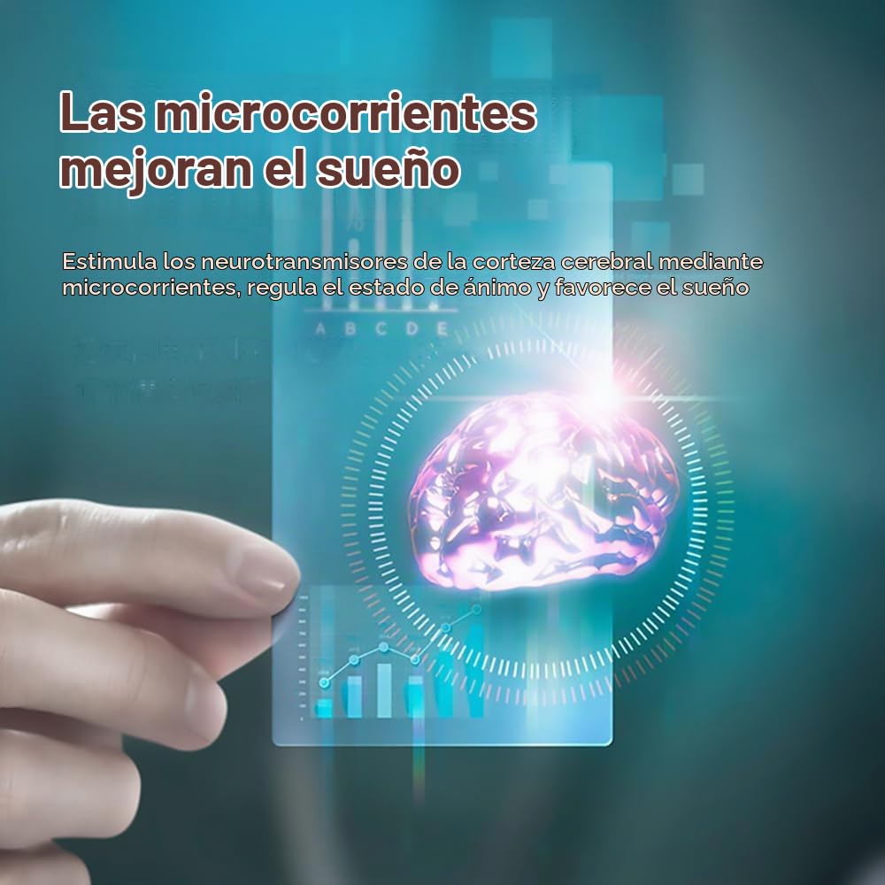 POFET Dispositivo de ayuda para dormir, instrumento de sueño de pulso electrónico de microcorriente de carga USB para mejorar el alivio del estrés del sueño, sueño rápido y profundo (verde)