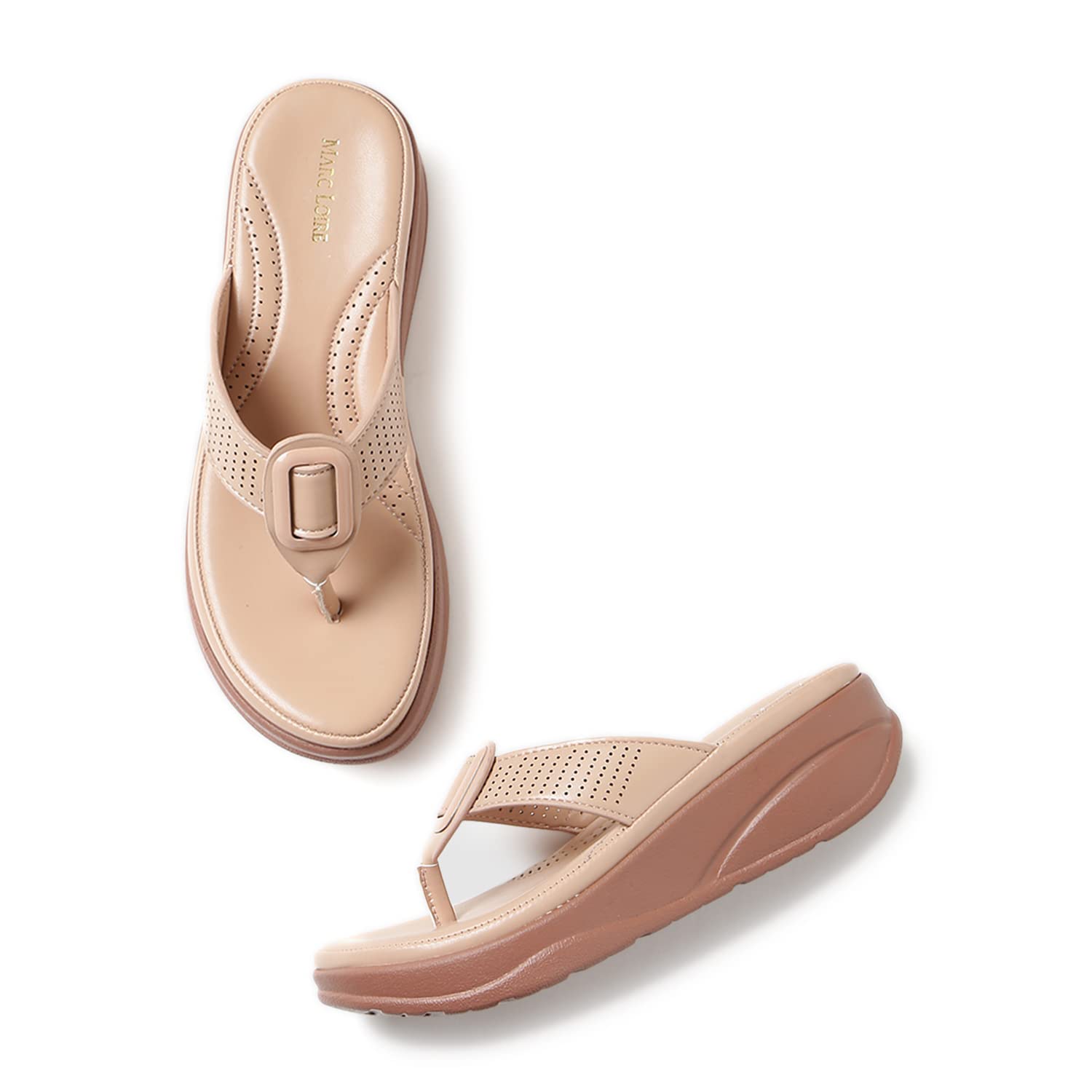 Marc Loire Womens Soft Comfortable Nude Solid Platform Heels,Size_6 (B0BPBJTGB4) Amazon Price History, Amazon Price Tracker