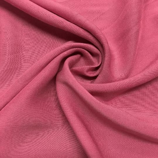 Rayon Challis Fabric 56/57 Inch Lightweight Breathable Fabric by The Yard for Sewing Apparel, Accessories, & Décor - Dusty Rose (1 Yard)
