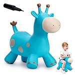 EVERICH TOY Bouncy Dinosaur Hopping Toy, Bouncy Horse Animals Ride on, Outdoor Inflatable Bouncer, Birthday Gifts for Boys Girls 4 5 6 7 8 Years Old Toddler