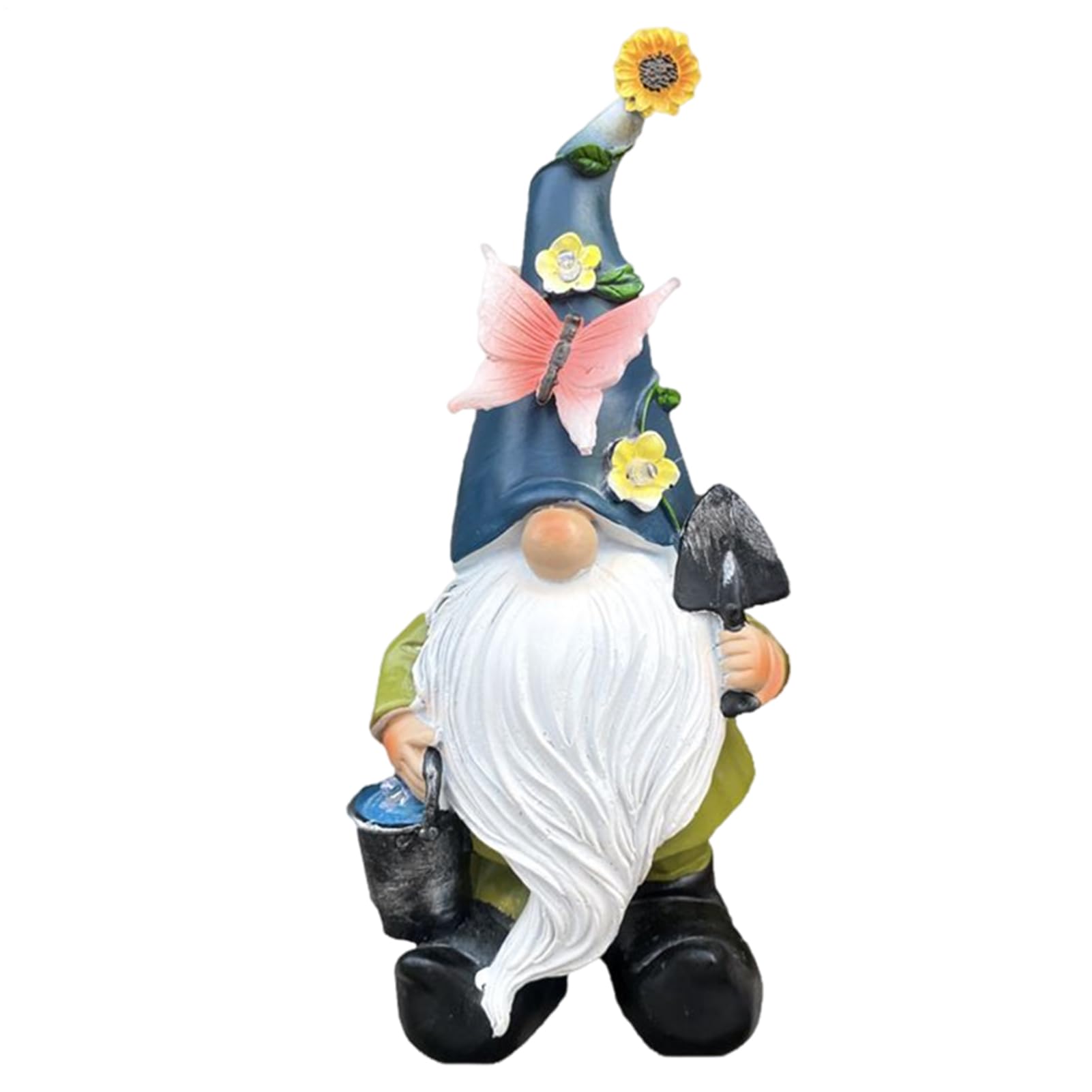 Statua di in Resina Decorativa da Giardino LED Divertenti E Impermeabili | Statuine Di Nani Ornamentali per Prato, Portico, Cortile, Giardino, Retro, Esterno, Paesaggio