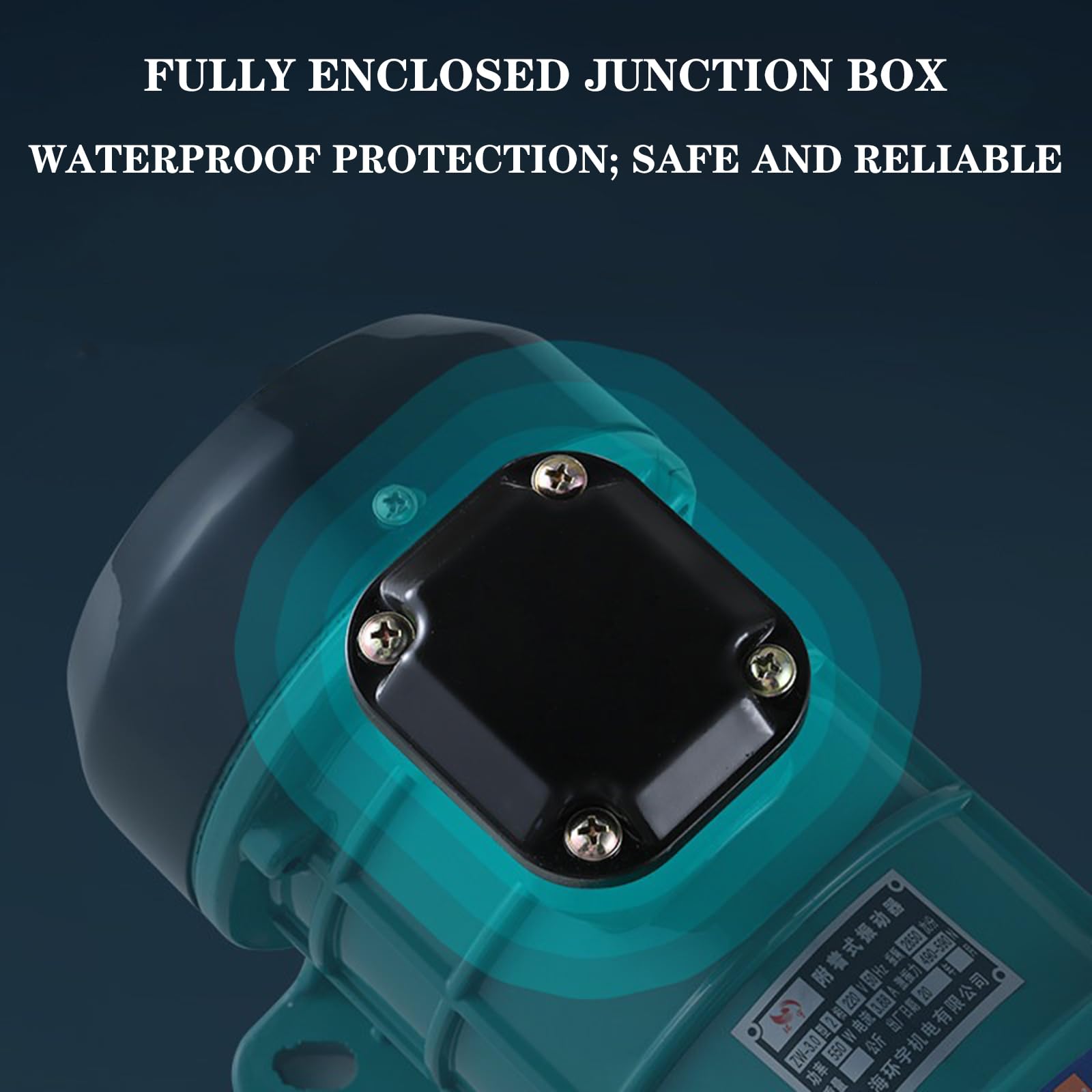 250w / 370w / 550w Vibrationsmotor, 380v Elektrischer Vibrationsmotor, Vielseitig RüTtelmotor Aus Aluminiumlegierung Mit Einstellbarer Geschwindigkeit RüTtelmotor FüR Bergbau Kohle,Grün,550w
