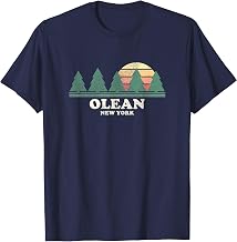 Olean NY Vintage Throwback Tee Retro 70s Design T-Shirt