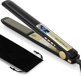 Hair Straightener, 100% Pure Titanium Flat Iron Hair Straightener Dual Voltage Creates Silky Hair Instantly, 1 Inch Flat Iron 170℉-450℉