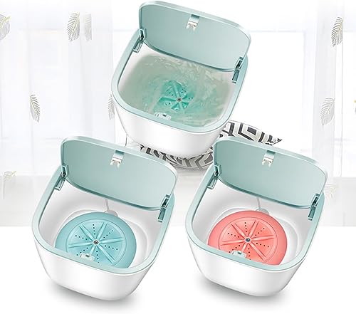 Miniatura 8 de Mini lavadora Lavadora de barril de lavandería Ropa interior Calcetines Lavadora portátil Lavadora de turbina giratoria personal conveniente para el