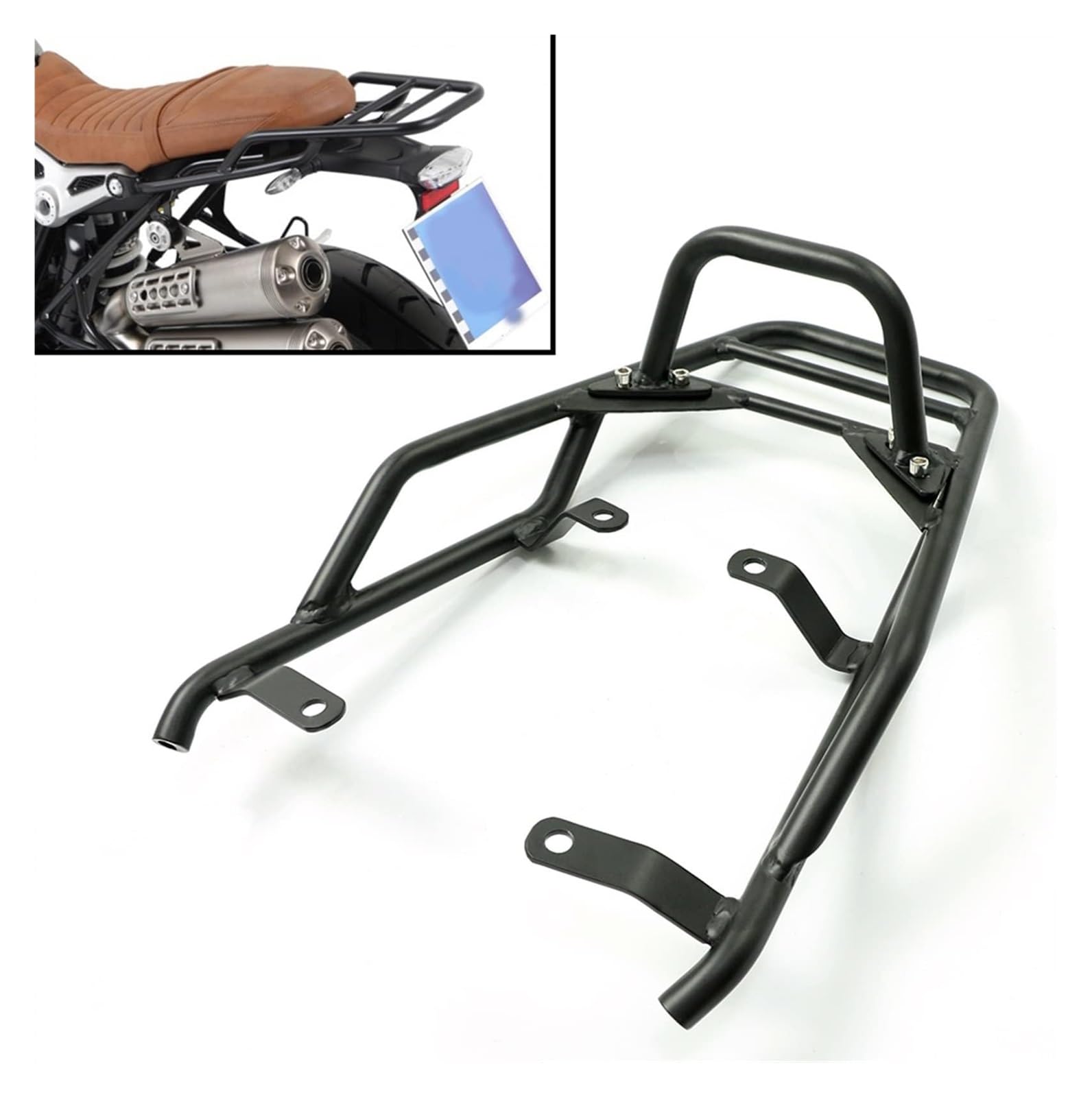 para BMW R Nine T NineT 2014 2015 2016 2017 2018 2019 2020 Portaequipajes Trasero para Asiento De Motocicleta con Empuñadura Portapacchi Moto