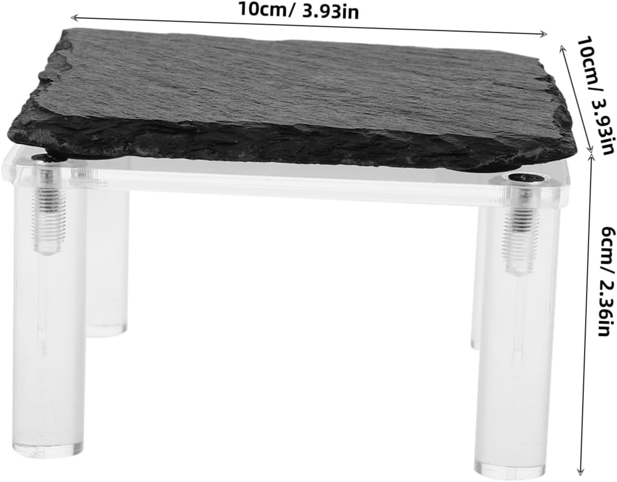 POPETPOP Reptile Basking Platform Rock for Gecko Tortoise Enclosure Decor
