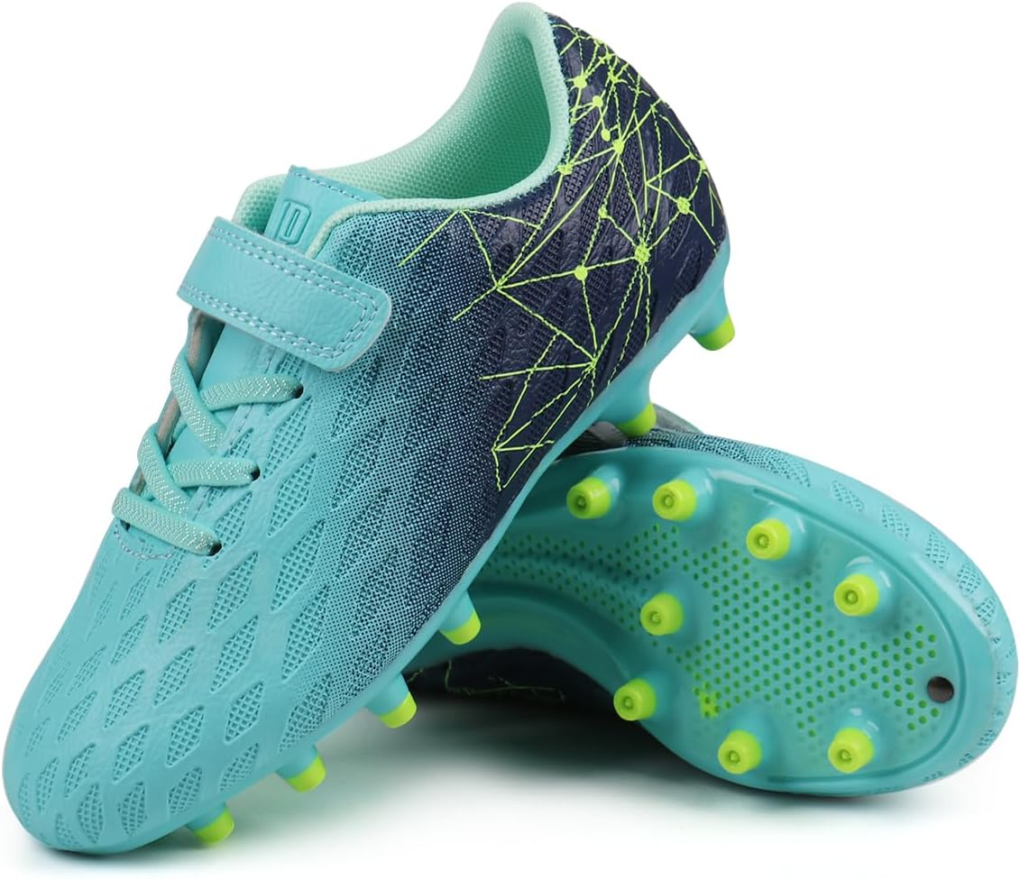 brooman Kids Firm Ground Soccer Cleats Boys Girls Athletic Outdoor Football Shoes - Image 4