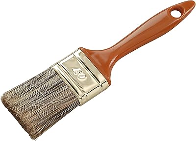 Savy 4516050 Pinceau plat spécial lasure 50 mm, Brun