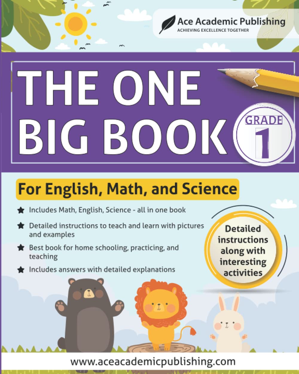 Buy The One Big Book -Grade 1: for English, Math, and Science: Black ...