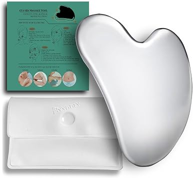 BYYDDIY Spherical Surface Stainless Steel Gua Sha Facial Tools, Metal Gua Sha for Face,Tighten Skin Massage, Guasha Beauty Tool for Body Eyes W-s