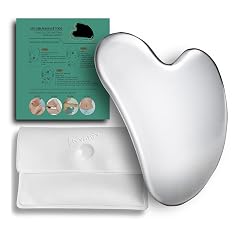 BYYDDIY Spherical Surface Stainless Steel Gua Sha Facial Tools Metal Gua Sha for Face Tighten Skin Massage Guasha