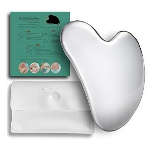 BYYDDIY Spherical Surface Stainless Steel Gua Sha Facial Tools Metal Gua Sha for Face Tighten Skin Massage Guasha