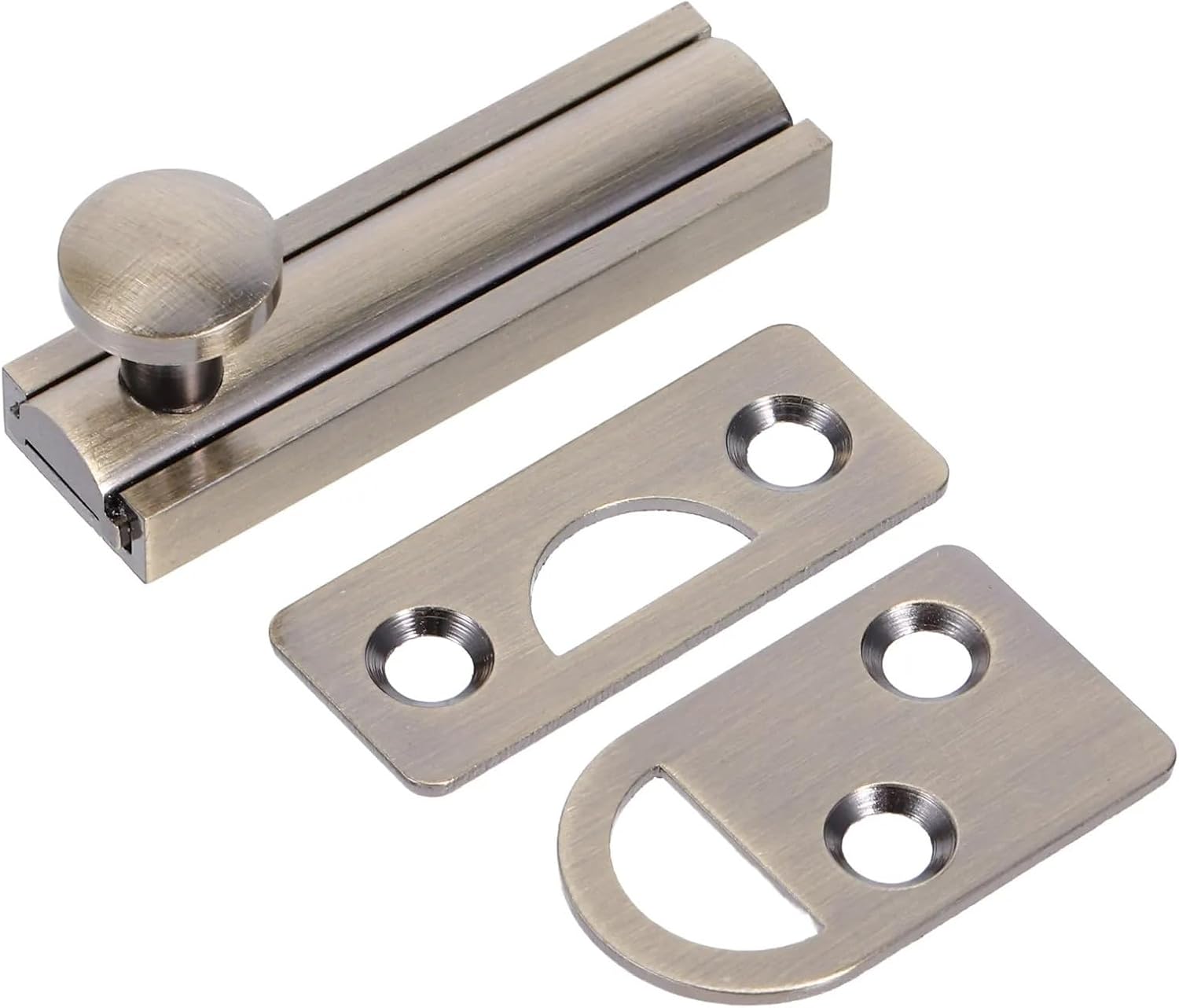 Surface Bolt 2pcs Door Bolt Lock Heavy Duty Right Angle Slide Latch for Bedroom Barn Security Gate Home Use