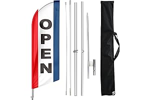 Open Feather Flag: Your Reliable Outdoor Advertising Companion