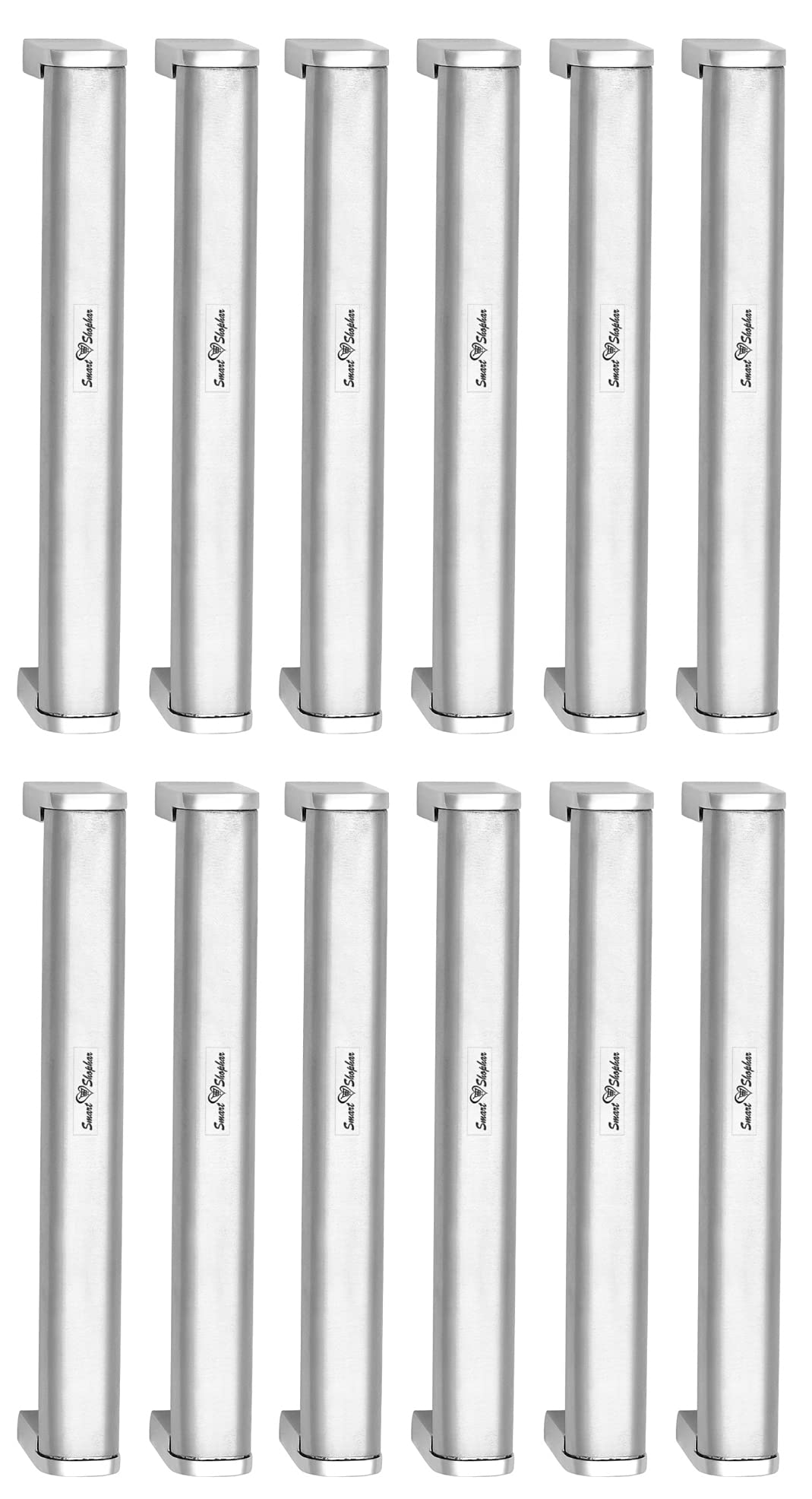 SMART SHOPHAR Stainless Steel Galaxy Cabinet Handle 6 Inche Silver Pack of 12 / Light and Strong Furniture Pulls for All Types Wooden Furniture Doors, Cabinets, Cupboards & Drawers / 1 Year Warranty (B072JF6SNR) Amazon Price History, Amazon Price Tracker