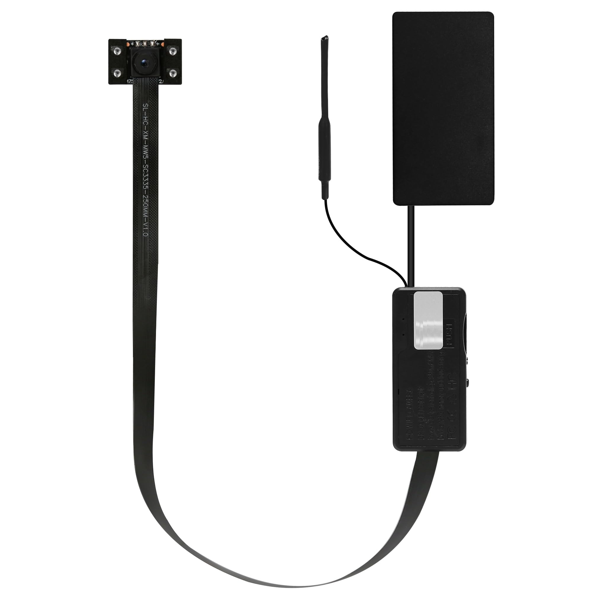 WIWACAM MW5 2025-gen 2K Ultra HD WLAN Mini Kamera mit Bewegungserkennung, internem Überwachungsfach, microSD-Kartensteckplatz, Handy Alarm, E-Mail-Alarm, Nachtsicht