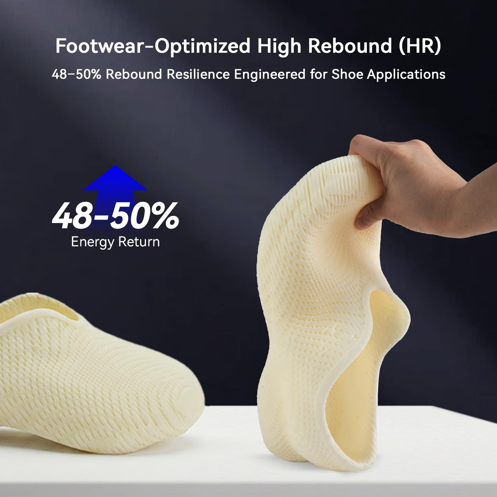 Siraya Tech Roamr TPU Air HR 80A filamento impresora 3D, filament pour imprimante 3D, flexible 48-50% rebond, dureté 64A-80A, finition mate, chaussures & orthèses(Beige,800g)