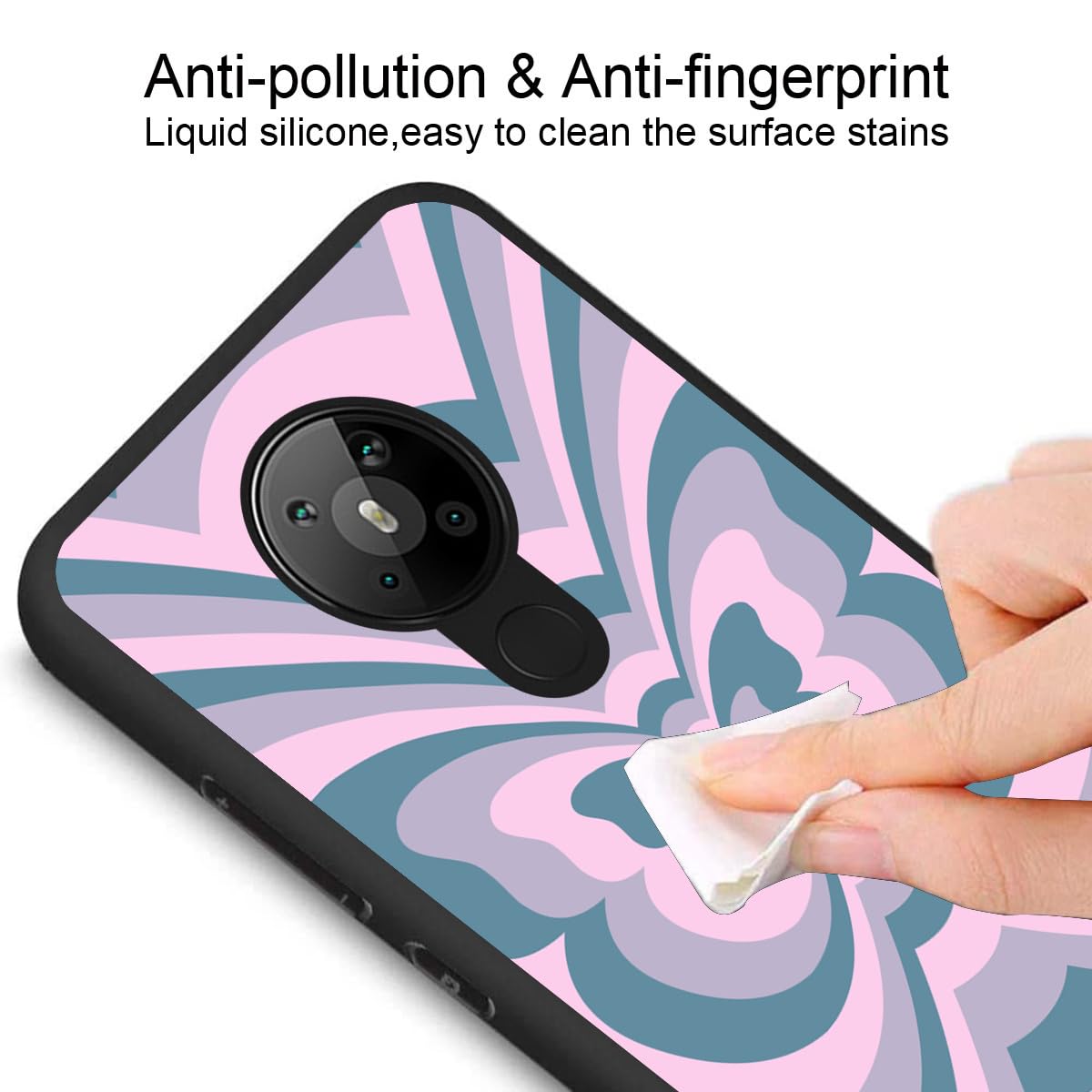 Amazon.com: zaztify Phone Case for Nokia 5.3, Pink Cyan Butterfly